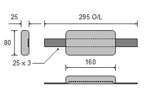 Zinc Weld on Anode CDZ2-63-1S