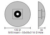 130mm Zinc Rudder Anode – Heavy Duty CDZ6-130HD