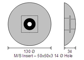 130mm Zinc Rudder Anode – Heavy Duty CDZ6-130HD