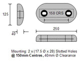 Zinc Bolt-on Anode, Type 1, 6.5kg