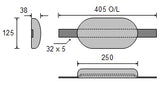 Zinc Weld-on Anode 7kg CDZ8-10S