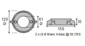Outdrive Ring Zinc Anode CDZ9-012
