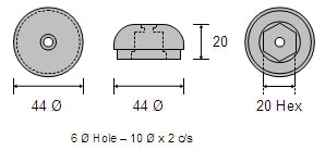 Side Power Bow Thruster Zinc Anode CDZ9-101