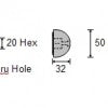 BTQ/BTR Thruster Anode 185mm Zinc