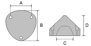 Maxi Prop Zinc Anode CDZPN-83