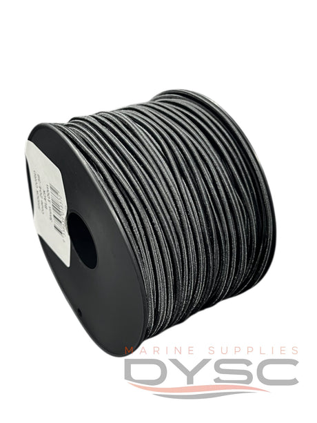 Whittam Elastic Shock Cord Black 100mt Rolls