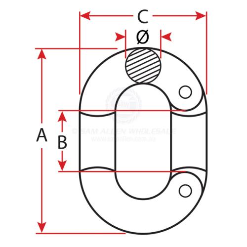 Chain Links - Stainless Steel 110329B