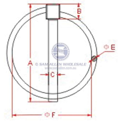 Stainless Steel Lynch Pin 7.5mm