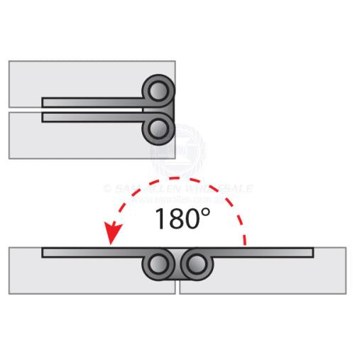 Dual Pivot Stainless Steel Recessed Hinges
