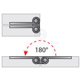 Dual Pivot Stainless Steel Recessed Hinges