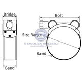 Hose Clamp - T-Bolt - Stainless Steel