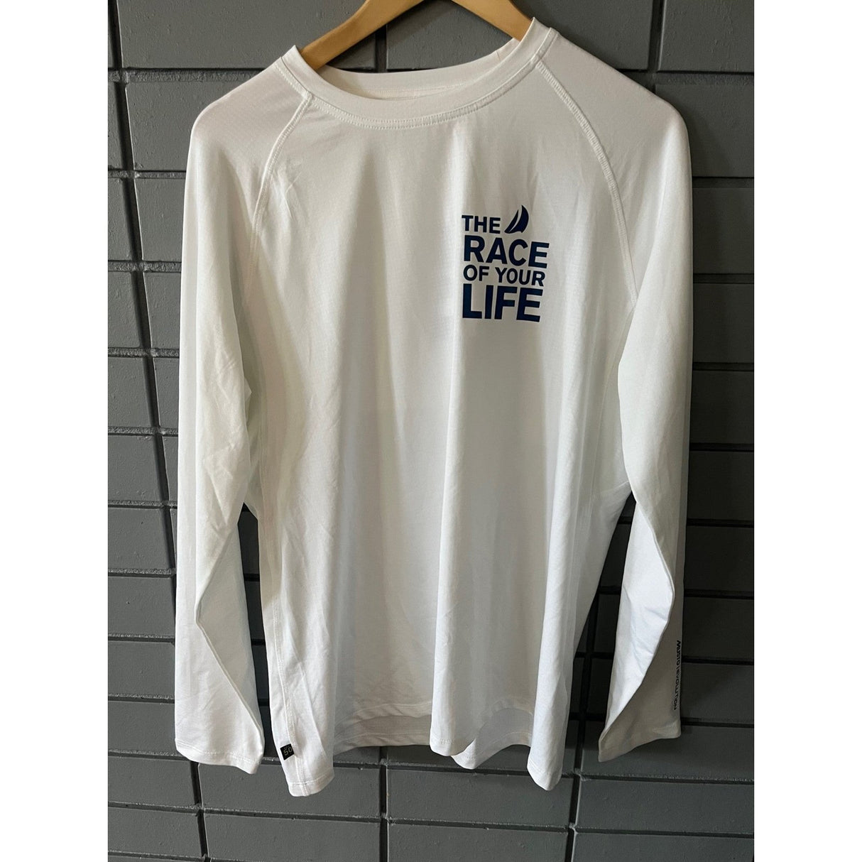 MUSTO MENS EVOLUTION SUNBLOCK LONG SLEEVE TEE 2.0 CLIPPER ROUND THE WORLD SPECIAL WHITE LARGE