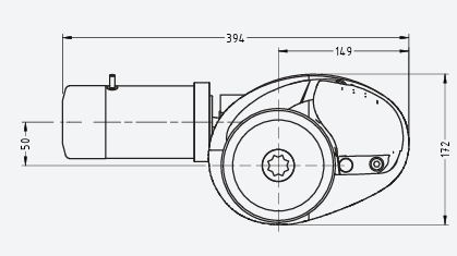 Muir Storm VRC850 Vertical Stainless Steel Anchor Winch with Capstan + MOS – 12V 600W Motor – Suits 8mm SL Chain and 14mm Rope (F101091)