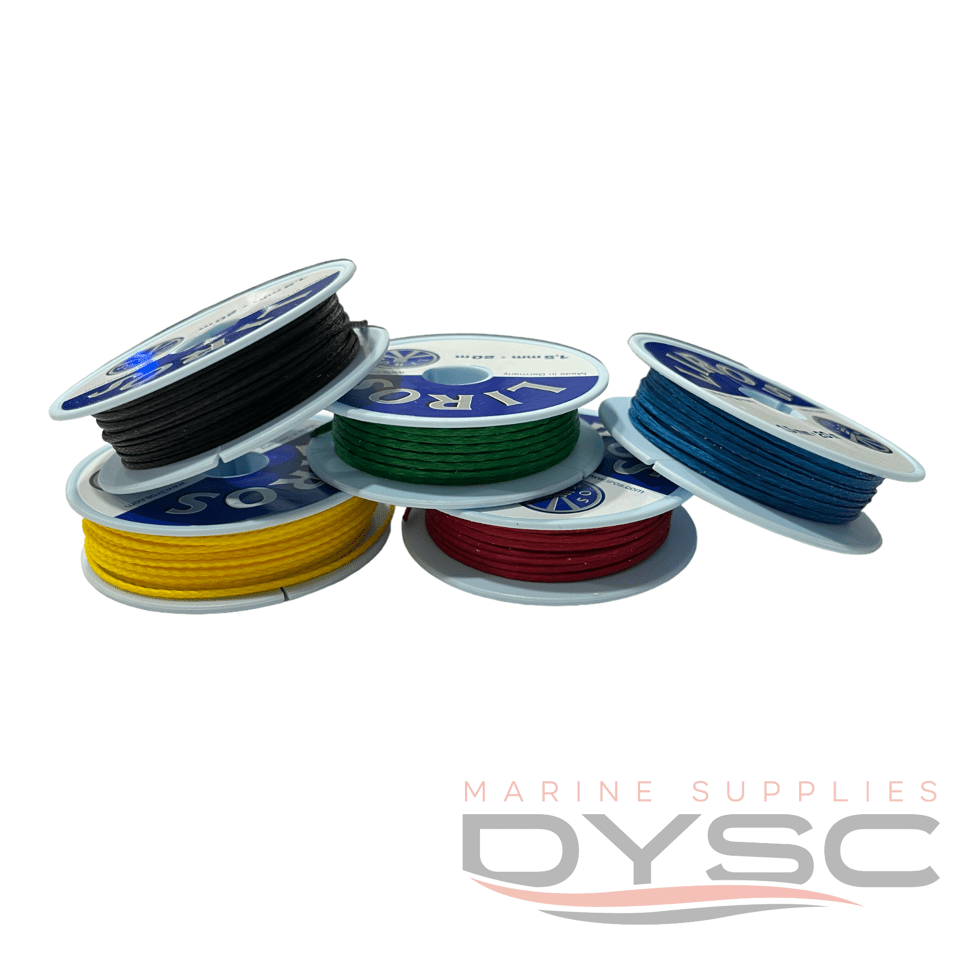 Liros Whipping Twine 1.5mm plt/waxed 20mt per roll