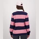 Line 7 WOMEN'S MASSEY LONG SLEEVE RUGBY TOP Pink