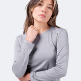 Zhik Womens UVActive UPF50+ Long Sleeve Top - Grey