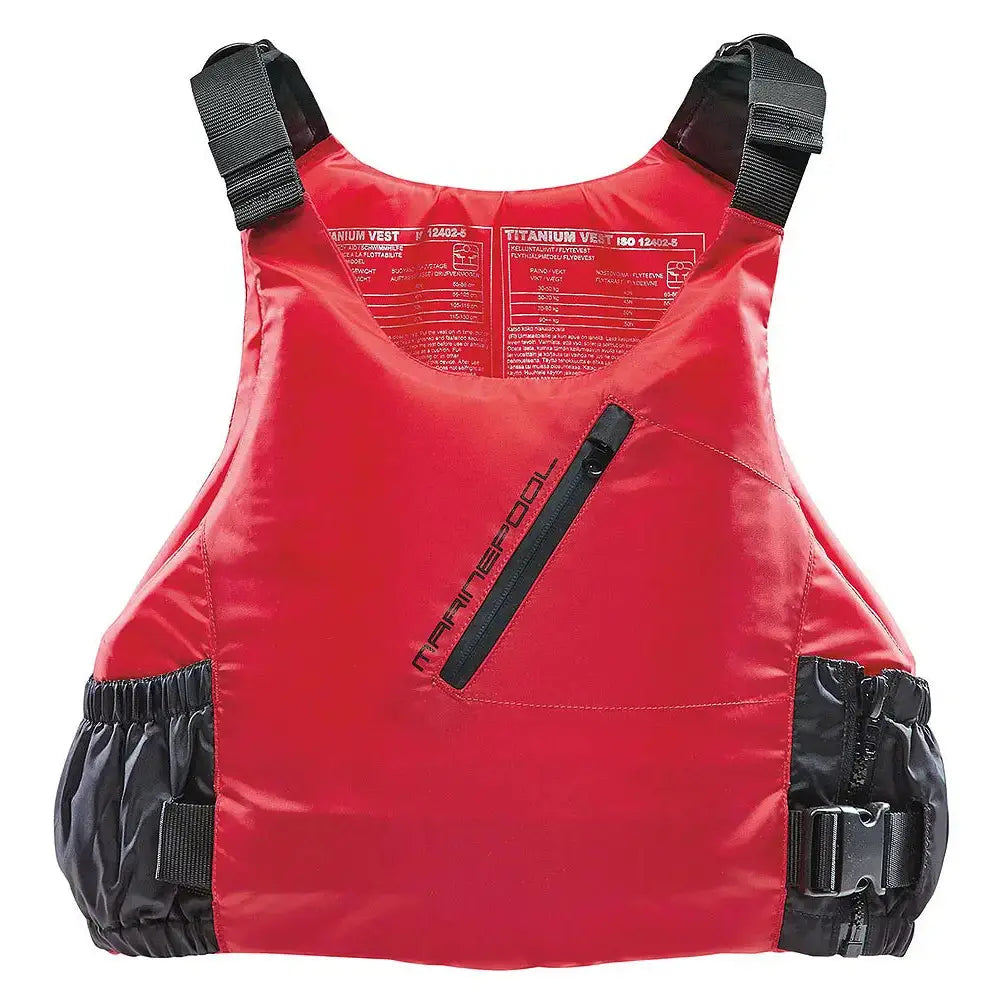 rw Marinepool 50N Titanium PE ISO Life Jacket Red