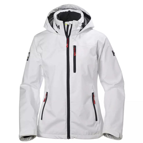 HELLY HANSEN CREW HOODED JACKET, WHITE WOMENS