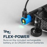 NEBO EINSTEIN 1500 Rechargeable 1500 Lumen Headlamp featuring Flex Fuel
