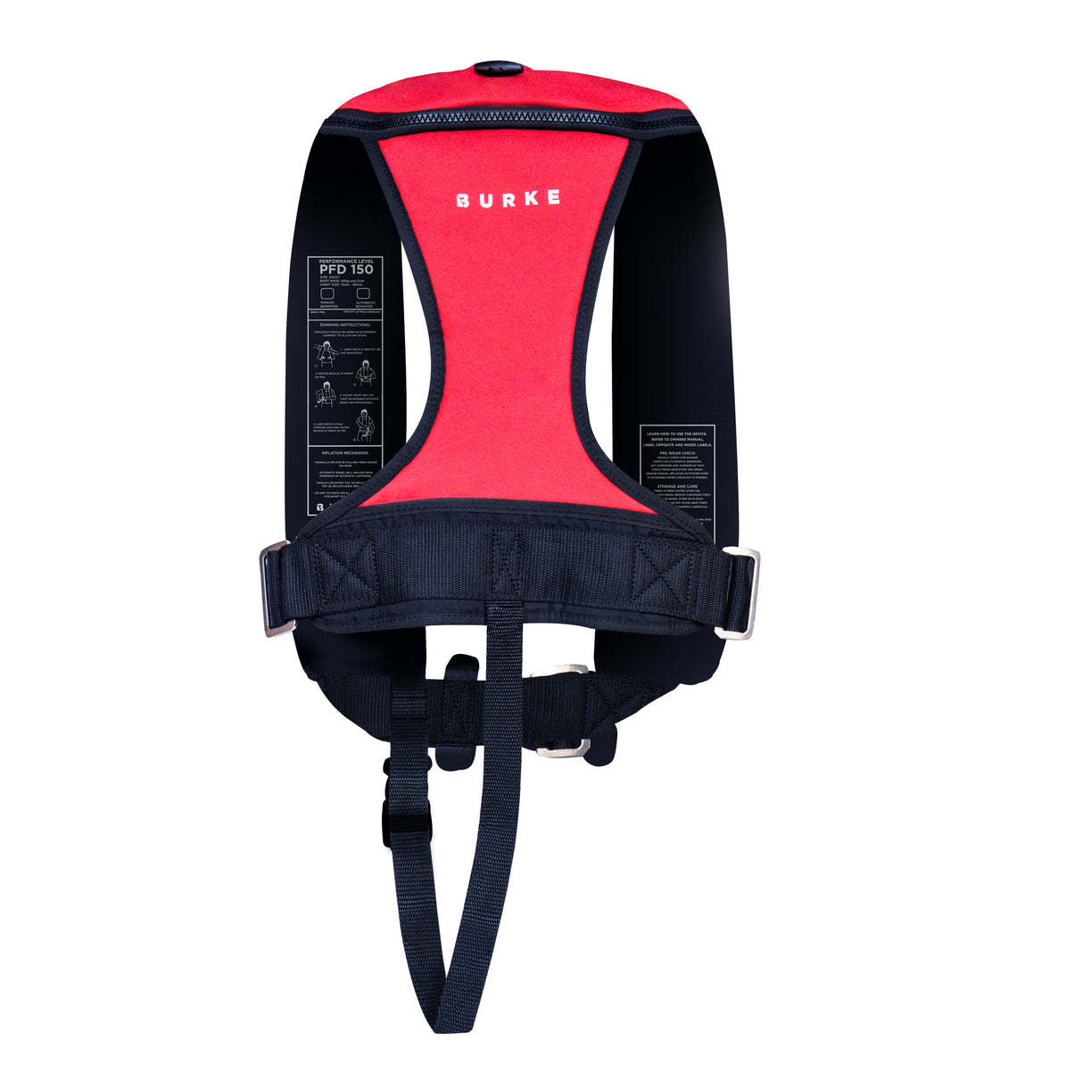 Burke Navigator 150N Auto Inflatable PFD With Harness AS4758.1.2022