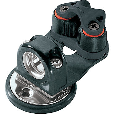 Ronstan Swivelling dead eye and cleat unit. Aluminium arm, small C-Cleat™ & fairlead RF67