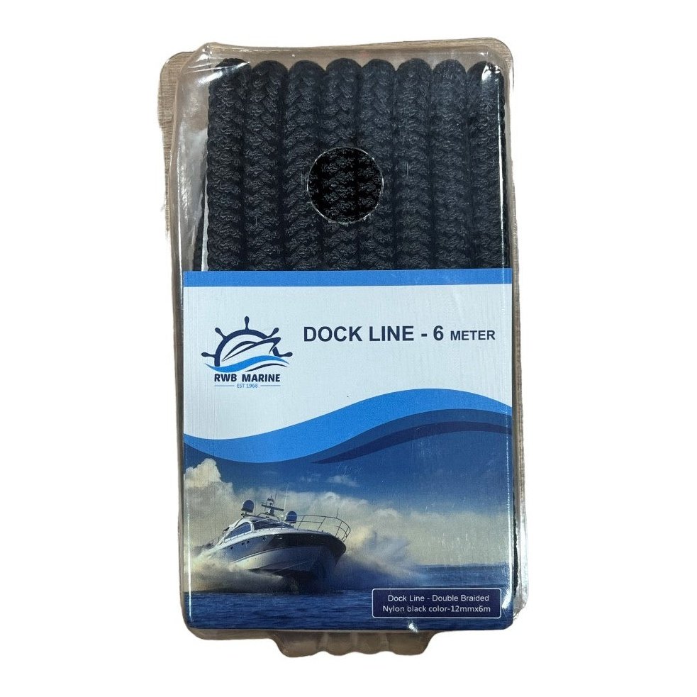 DOCKLINE BLACK 12MM X 6MT RWB6956