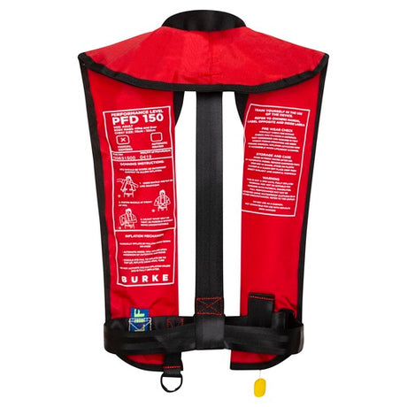 Burke Standard Inflatable PFD 150N Red