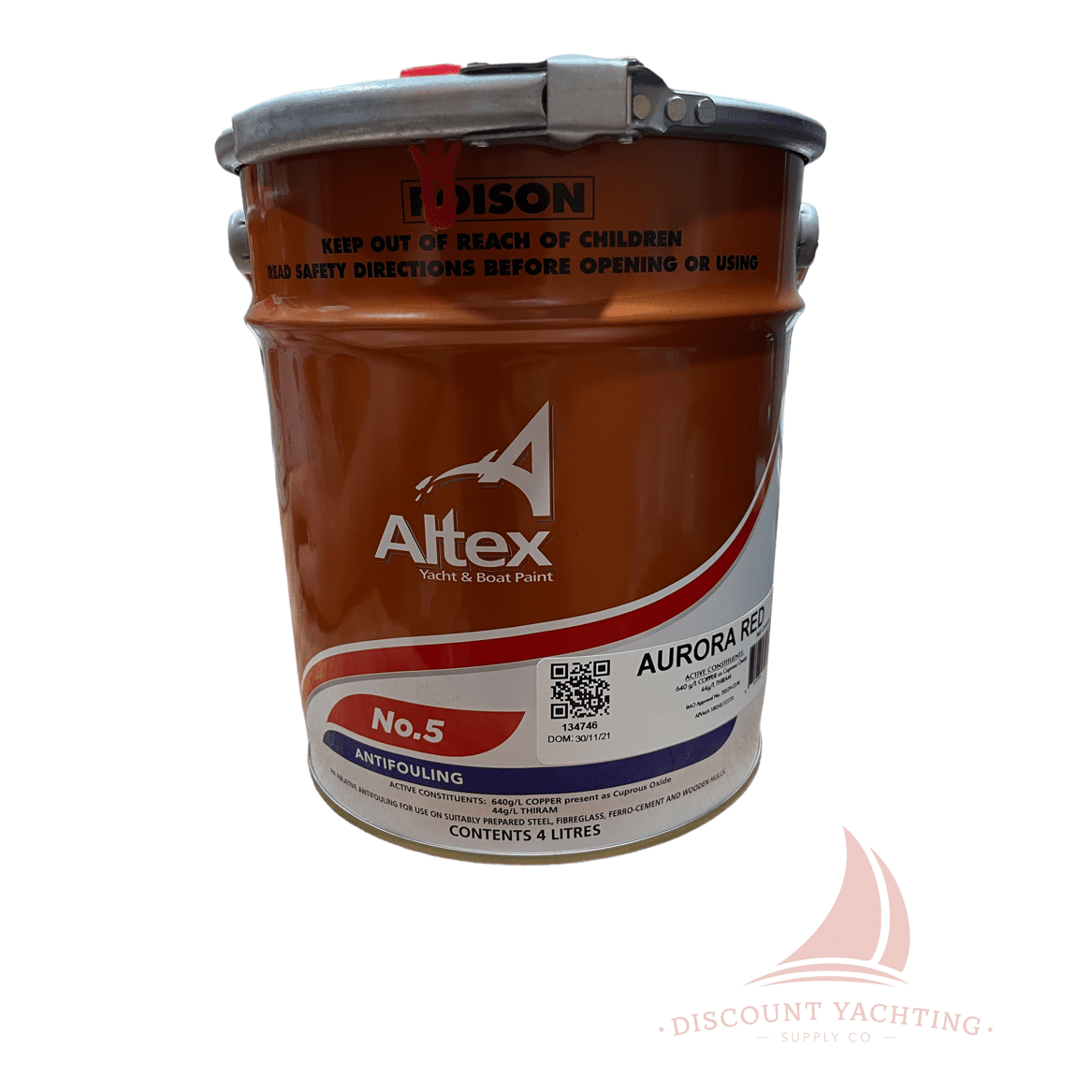 Altex No.5 Antifouling Aurora Red 4lt