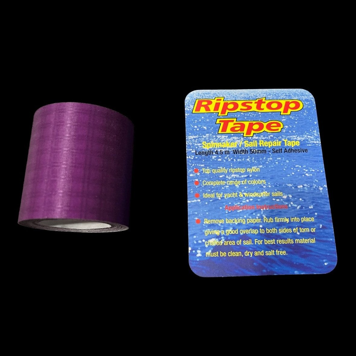 Ripstop Spinnaker Sail Repair Tape Purple