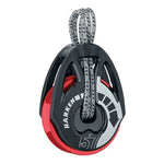 Harken 57mm T2™ Soft-Attach Ratchamatic® Block — Red Sheave
