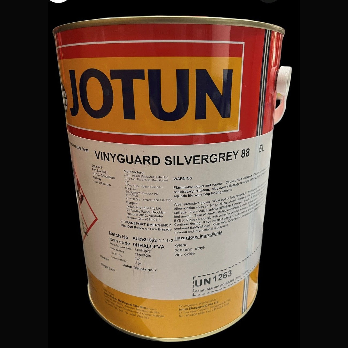 JOTUN Vinyguard Silvergrey 88 5lt