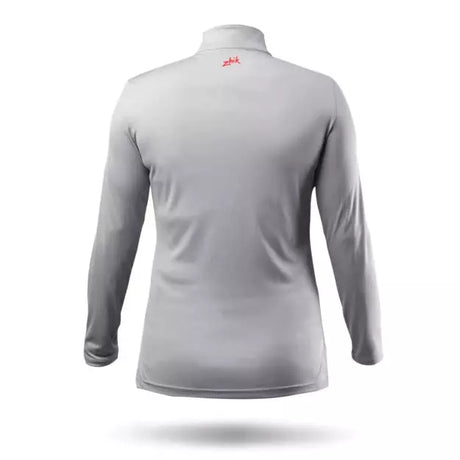 ZHIK Womens UVActive High Collar 1/4 Zip Top - Grey